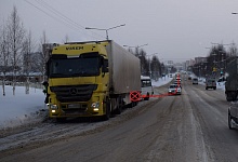 В Ухте маршрутка протаранила грузовик