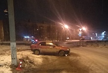 В Ухте молодой водитель не поделил дорогу со столбом ЛЭП